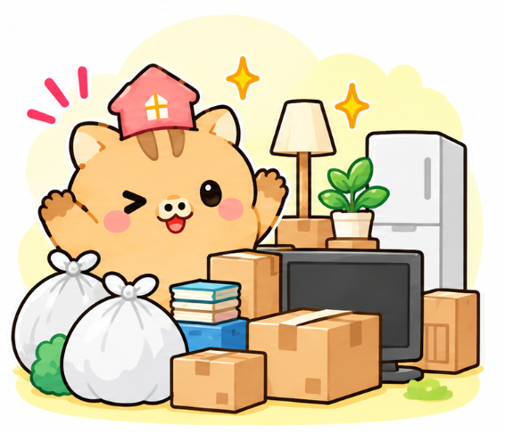 2. 室内の家具・ゴミも丸ごとそのままお引き取り
